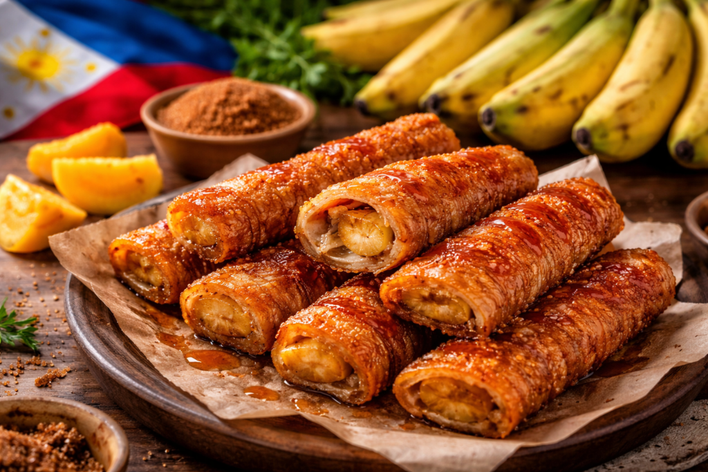 banana turon croustillant dessert de rue populaire aux Philippines