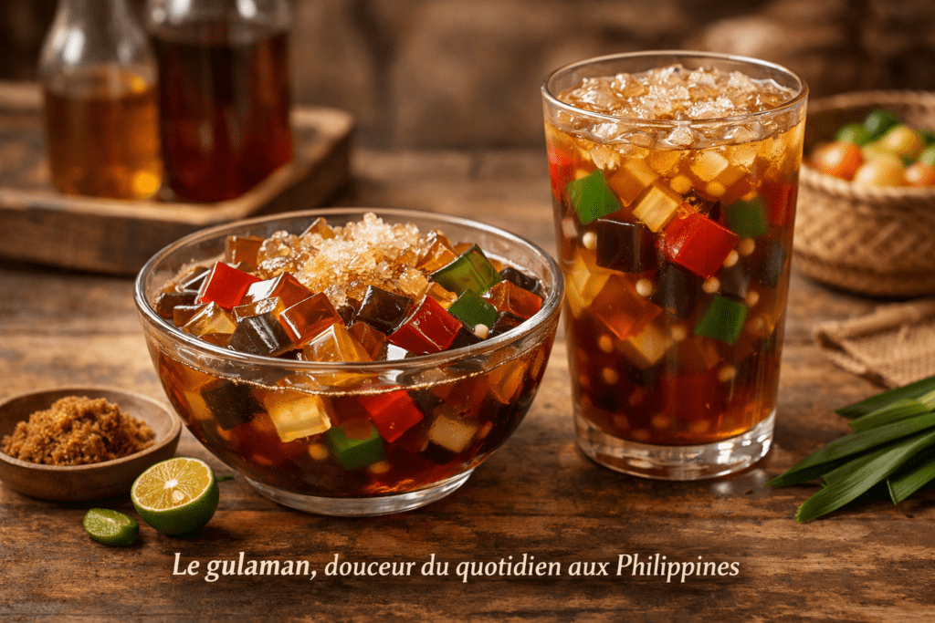 Le gulaman philippin traditionnel, douceur du quotidien aux Philippines à base d’agar-agar